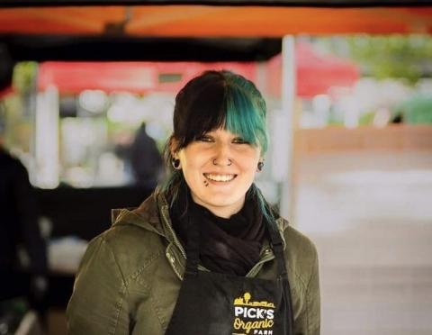 Rachel at market