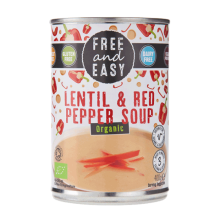 Organic Lentil & Red Pepper Soup