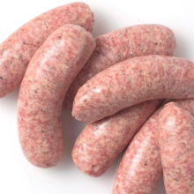organic caramelised onion sausage